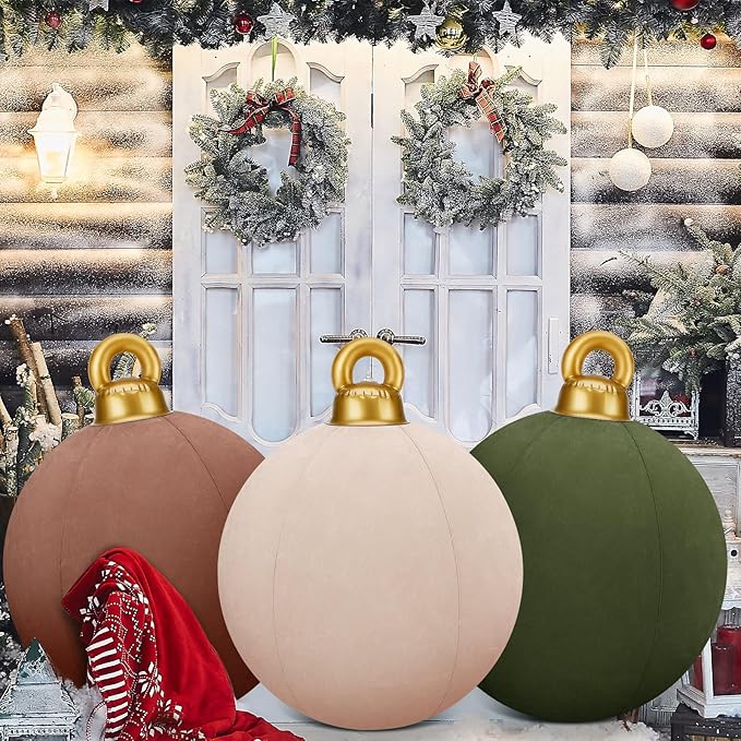 Naotstore - Giant Inflatable Velvet Christmas Balls