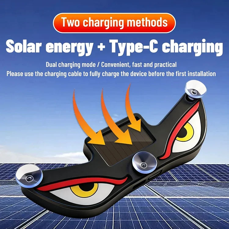 🔥Last Day 49% OFF - 🚗Solar Demon Eye LED Car Window Light