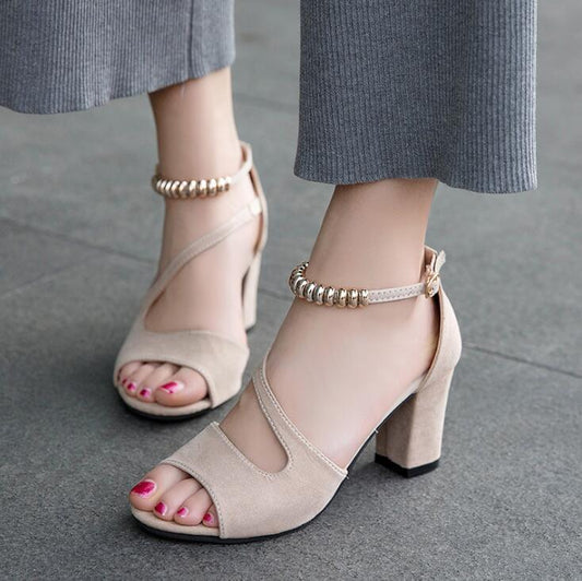 Naotstore - Comfortable Elegant Low Chunky Heel Shoes