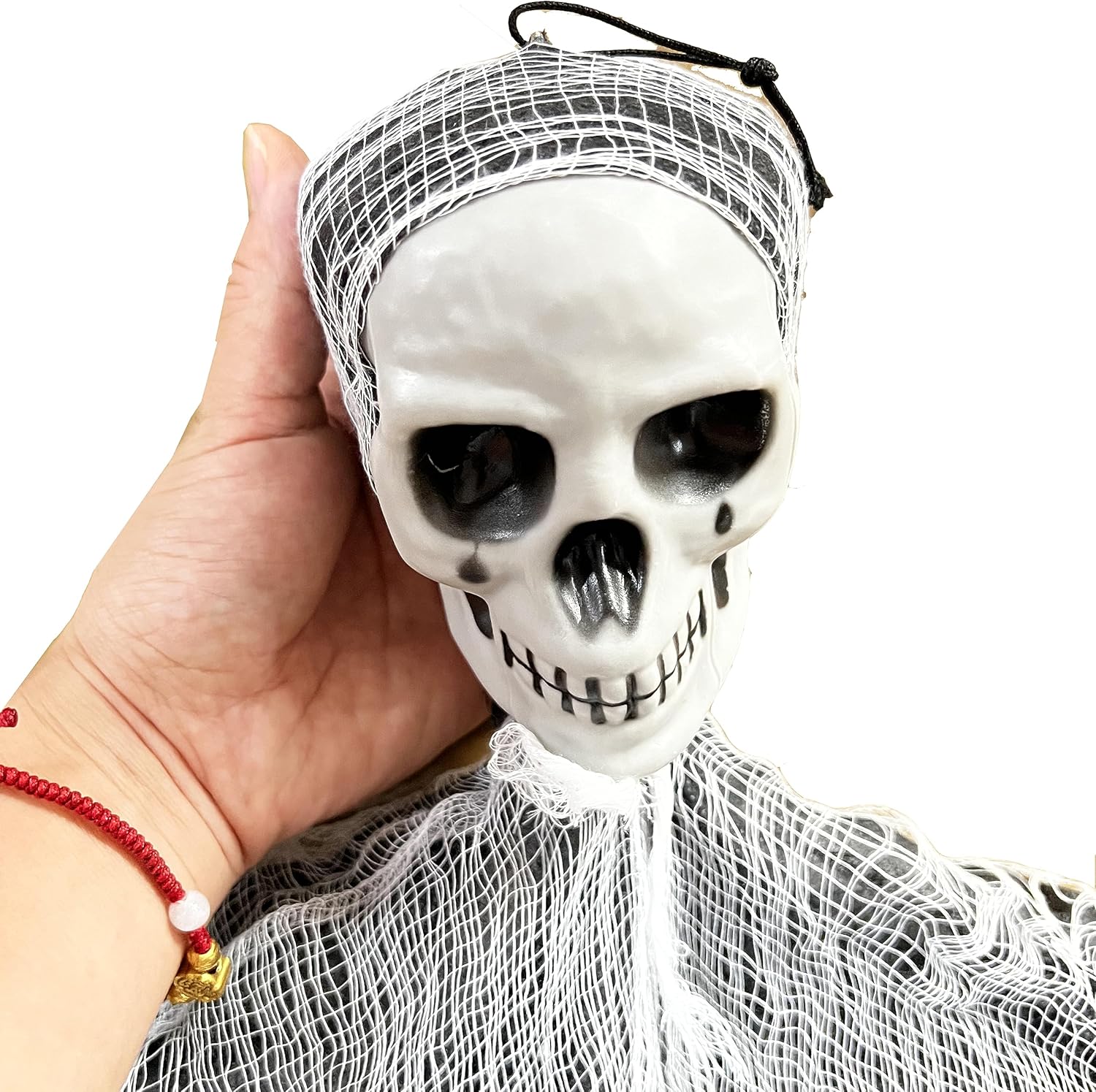 Halloween hanging skull gauze ghost - naotstore