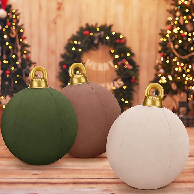 Naotstore - Giant Inflatable Velvet Christmas Balls