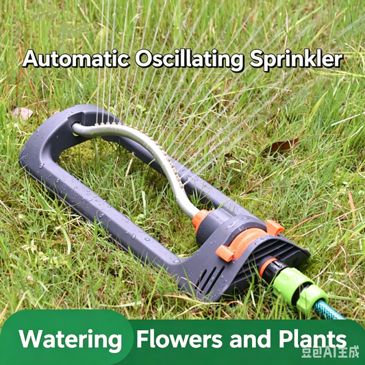 🌱19-hole quick-connect automatic rotary sprinkler