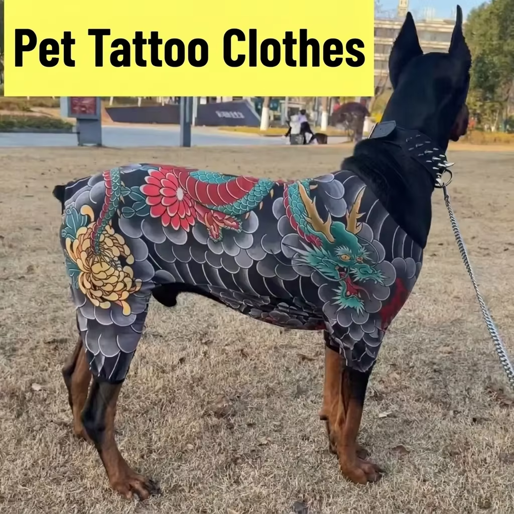 🐕Big Sale! 49% Off🐱 Tattoo Print Pet Four-Paw Set, Suitable for All Seasons, Cats and Dogs