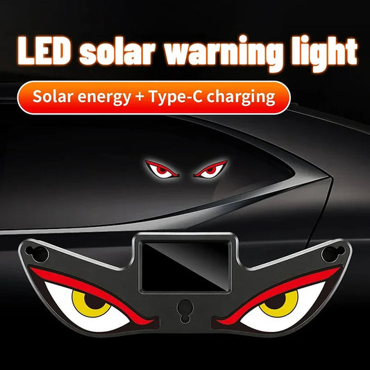 💥45% Discount - 🚗Solar-Powered Demon Eye LED Car Window Lights
