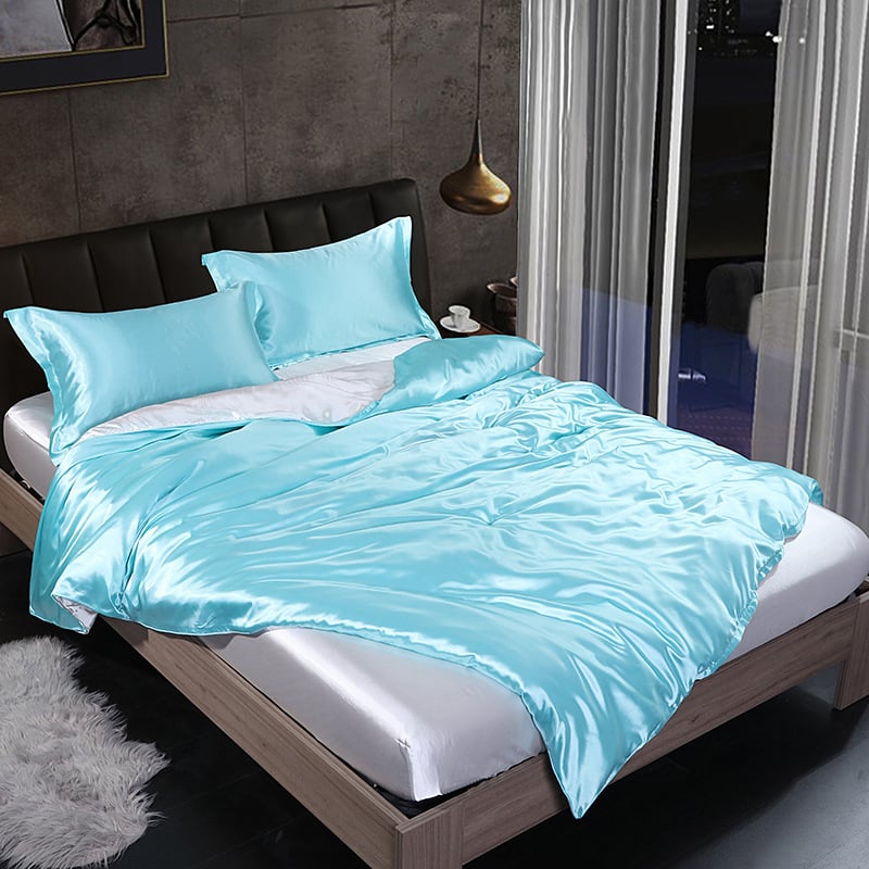 Luxury 25 momme pure mulberry silk four-piece bedding set