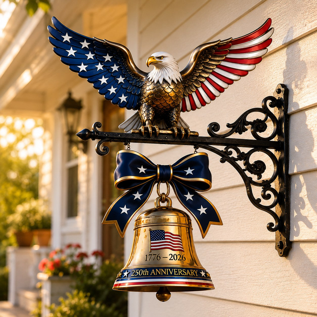 🔔🦅Spirit of Liberty Eagle Bell | 1776–2026 America Semiquincentennial Decor