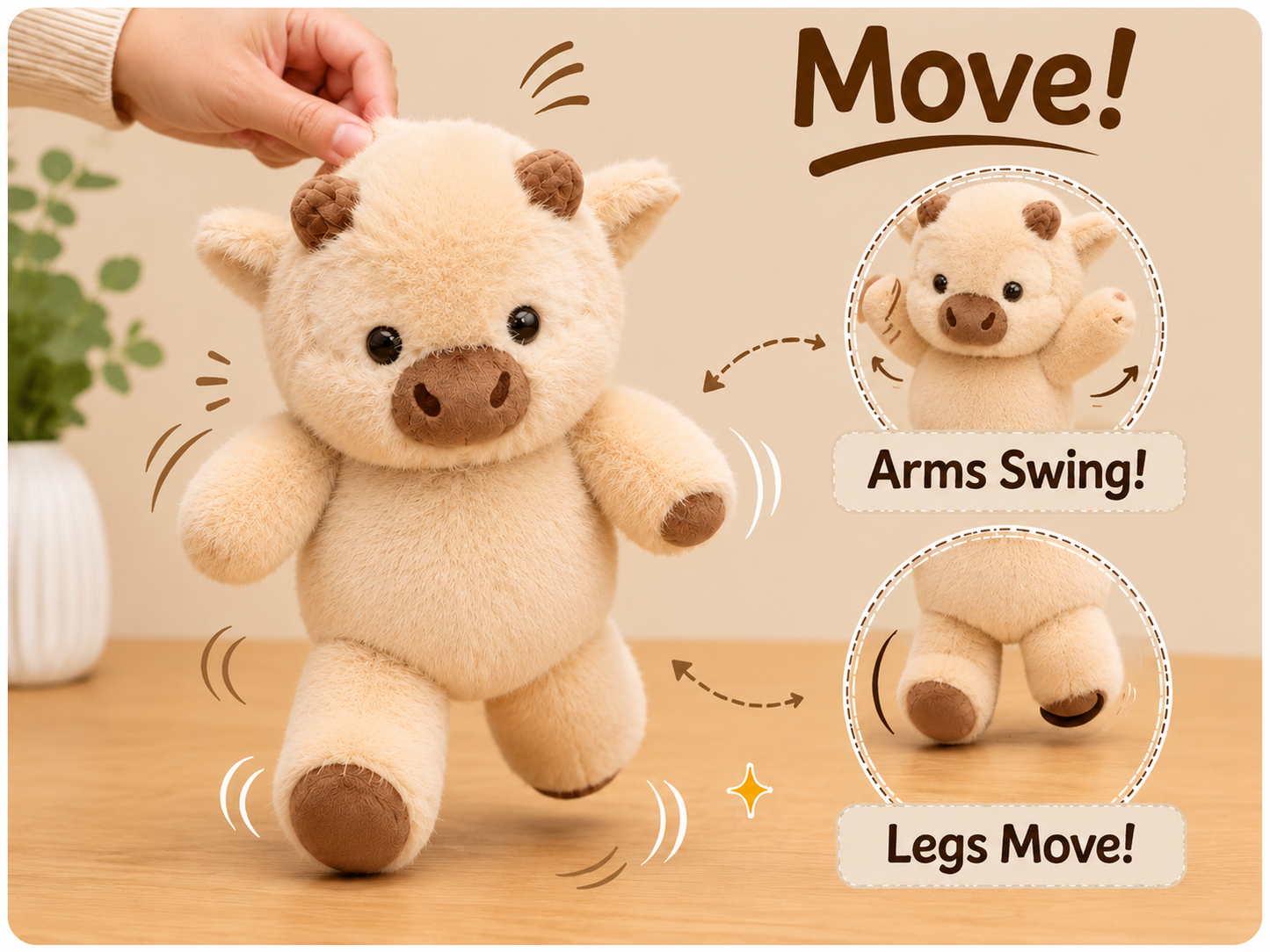 💥Gift essentials🐮Cute chubby Highland cow plush toy
