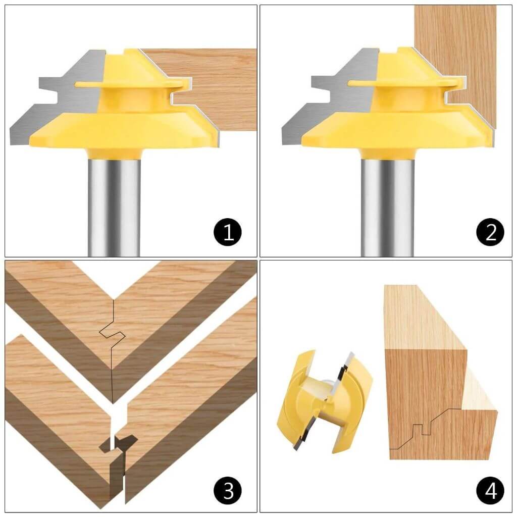 💥Specials this week - 45-degree Lock Miter Router Bit - 1/2" Shank - naotstore