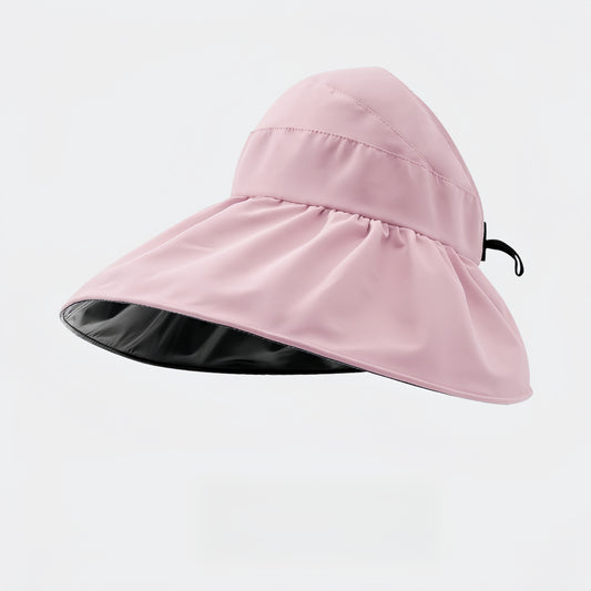 UV protection full face folding bucket hat (pink) - naotstore