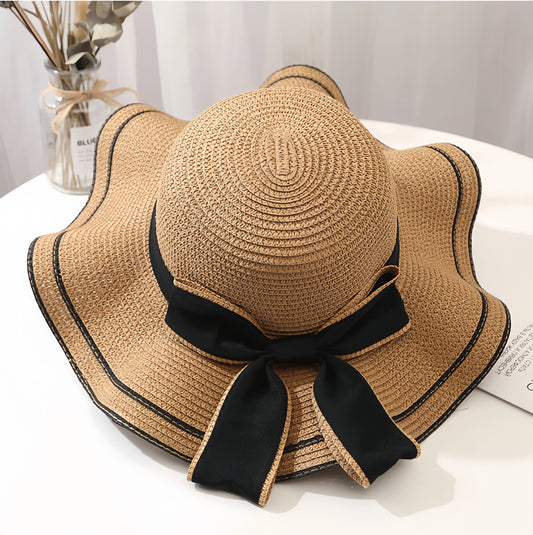 Fashionable sunshade, anti-UV, versatile travel seaside beach hat (khaki) - naotstore