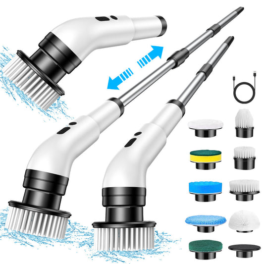 🧹Nine-piece🧹 multi-functional fully automatic handheld electric floor cleaning brush set