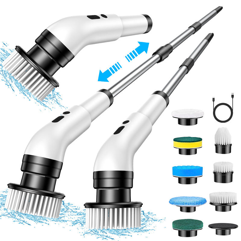 🧹Nine-piece🧹 multi-functional fully automatic handheld electric floor cleaning brush set