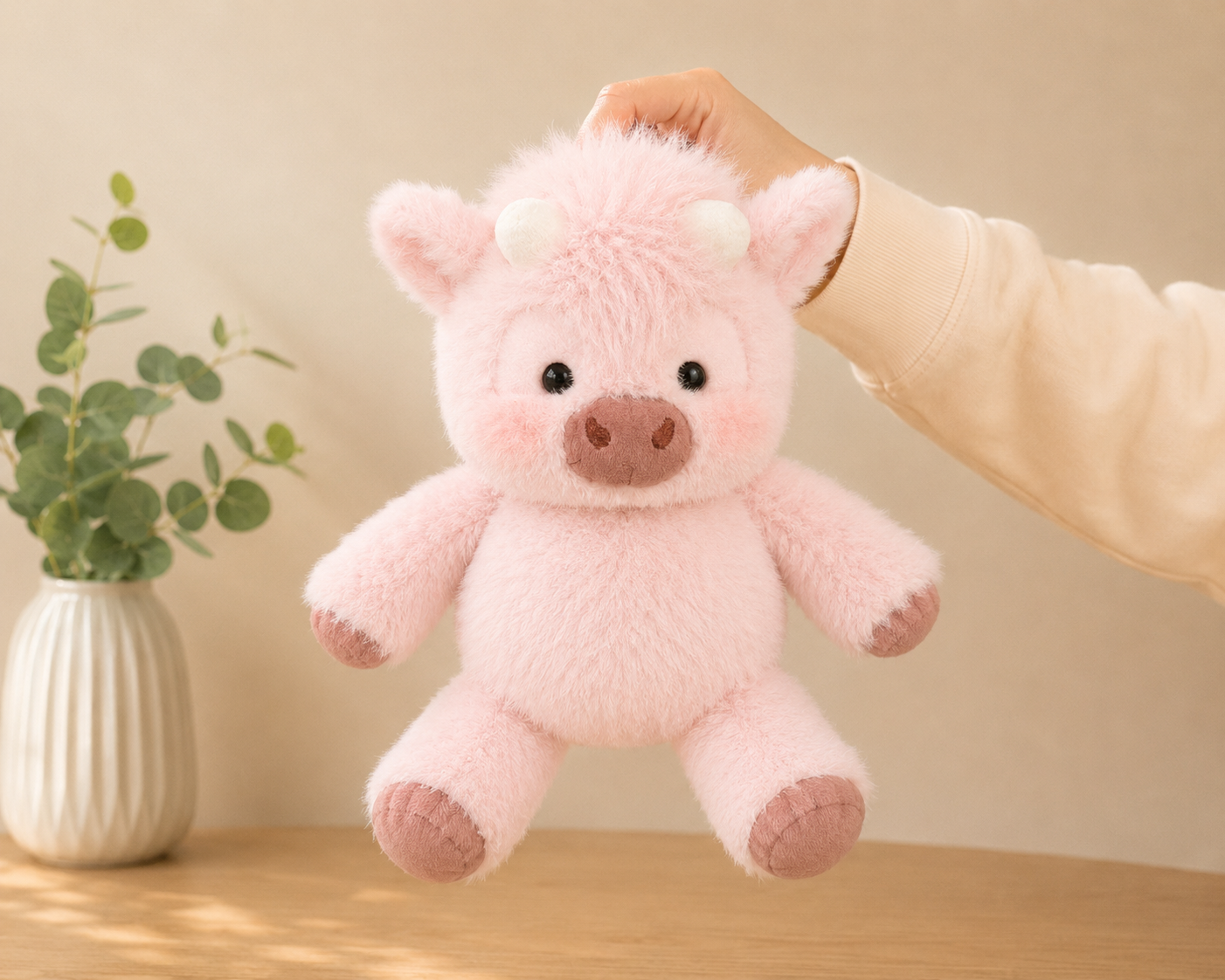 💥Gift essentials🐮Cute chubby Highland cow plush toy