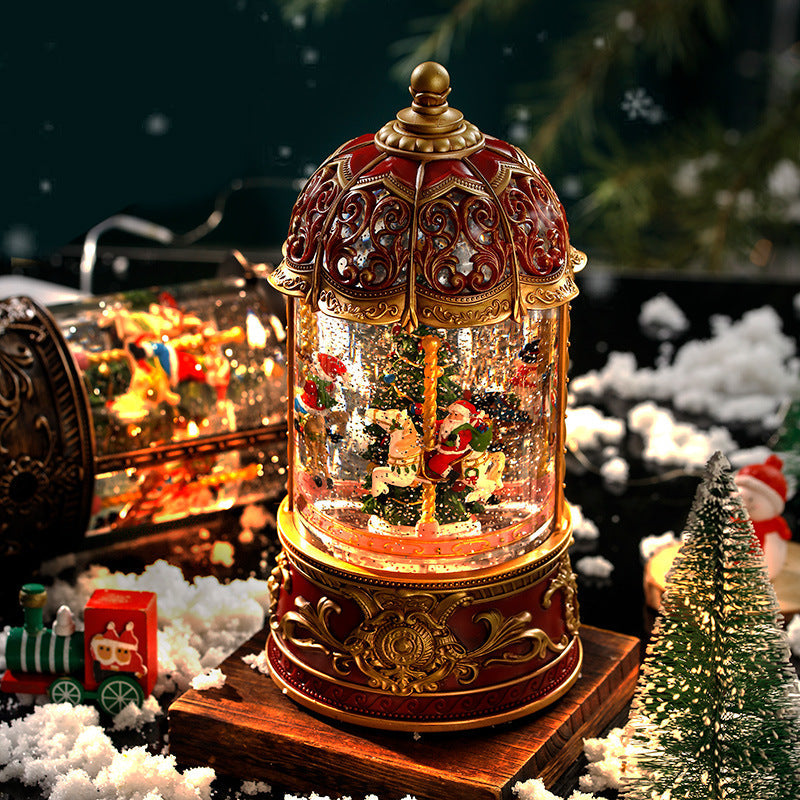 Naotstore - LED Lighted Spinning Christmas Lantern