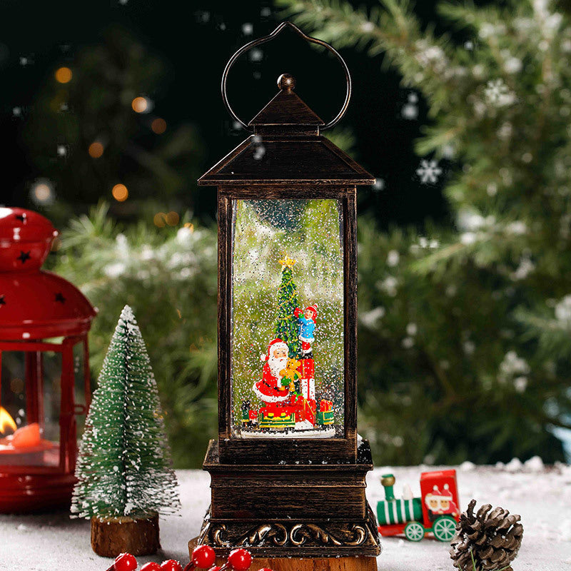 Naotstore - LED Lighted Spinning Christmas Lantern