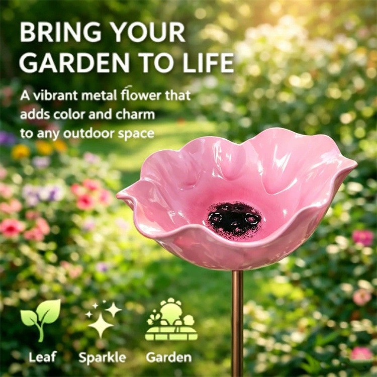 🌸Metal Flower Garden Sign Outdoor Courtyard Decoration
