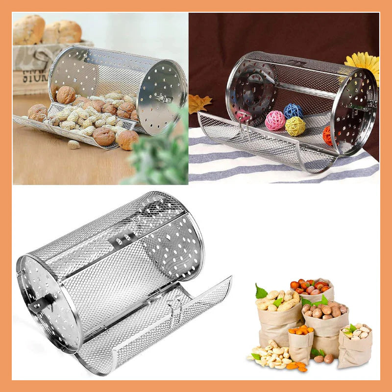 💥Portable Rotary Grill💥Stainless Steel Outdoor Cooking Grill