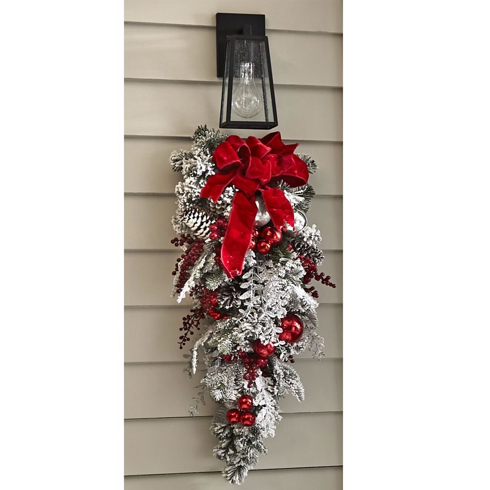 🔥Last day! 💥Special sale - The Cordless Prelit Red And White Holiday Trim