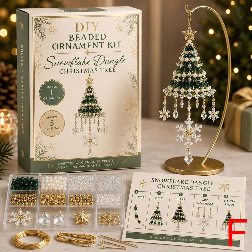 ✨🌲DIY Christmas Tree Beaded Ornament Kit｜Fun Holiday Craft