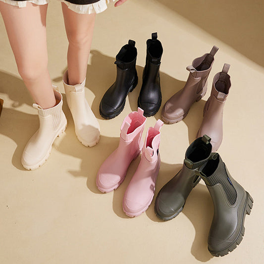 Naotstore - Waterproof Non-Slip Thick Sole Mid-Calf Boots
