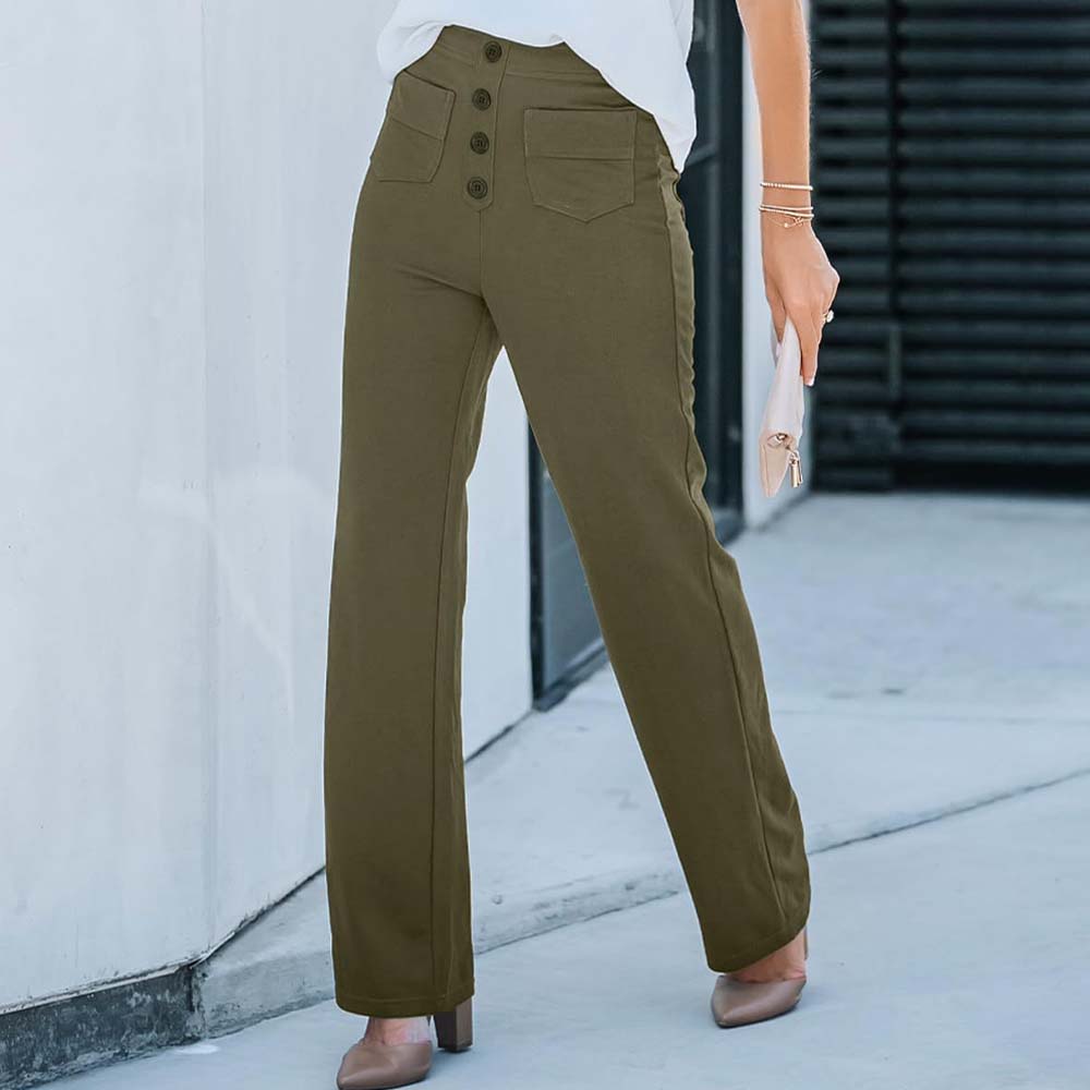 💥🔥Hottest products this month - High-waisted Elastic Casual Trousers - naotstore