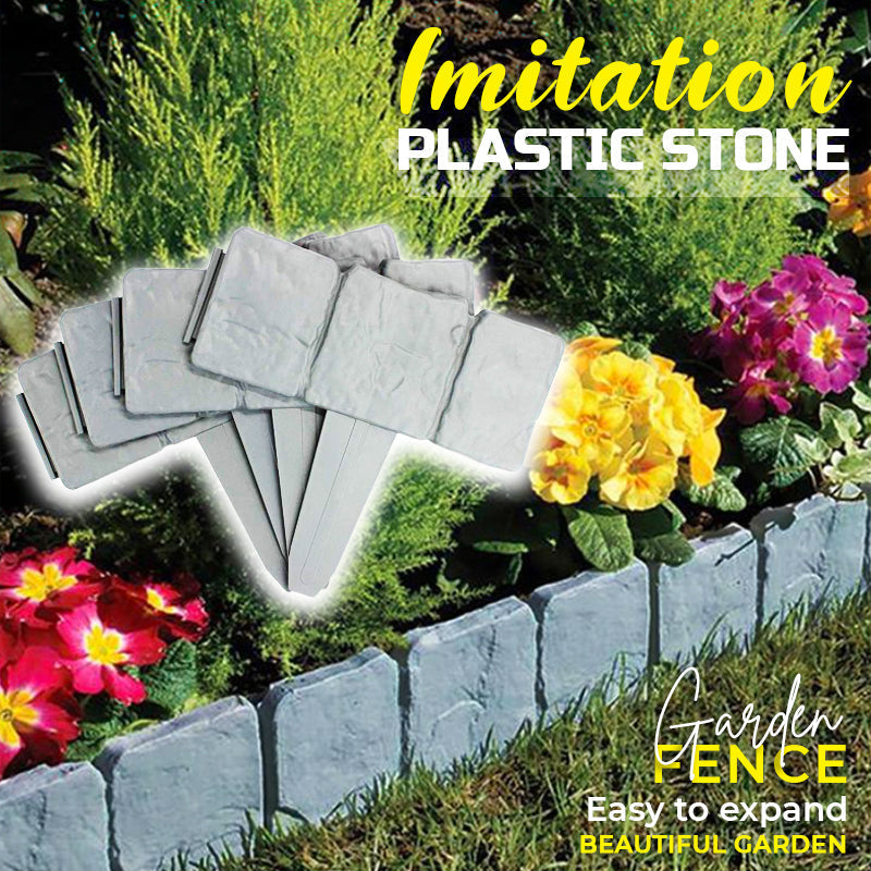 🌻🪴Stone-like garden edge fence (no digging required)