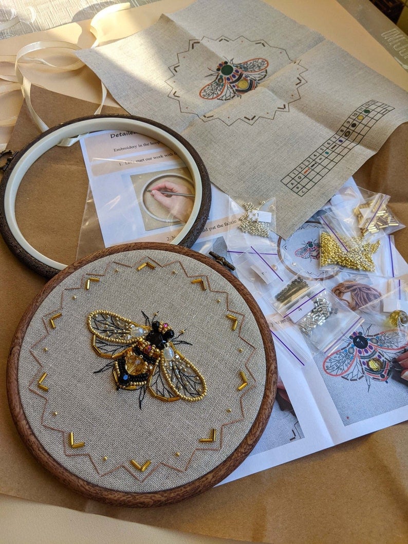 🔥Last day! 💥Special sale - Insect Bead Embroidery DIY Craft Kit