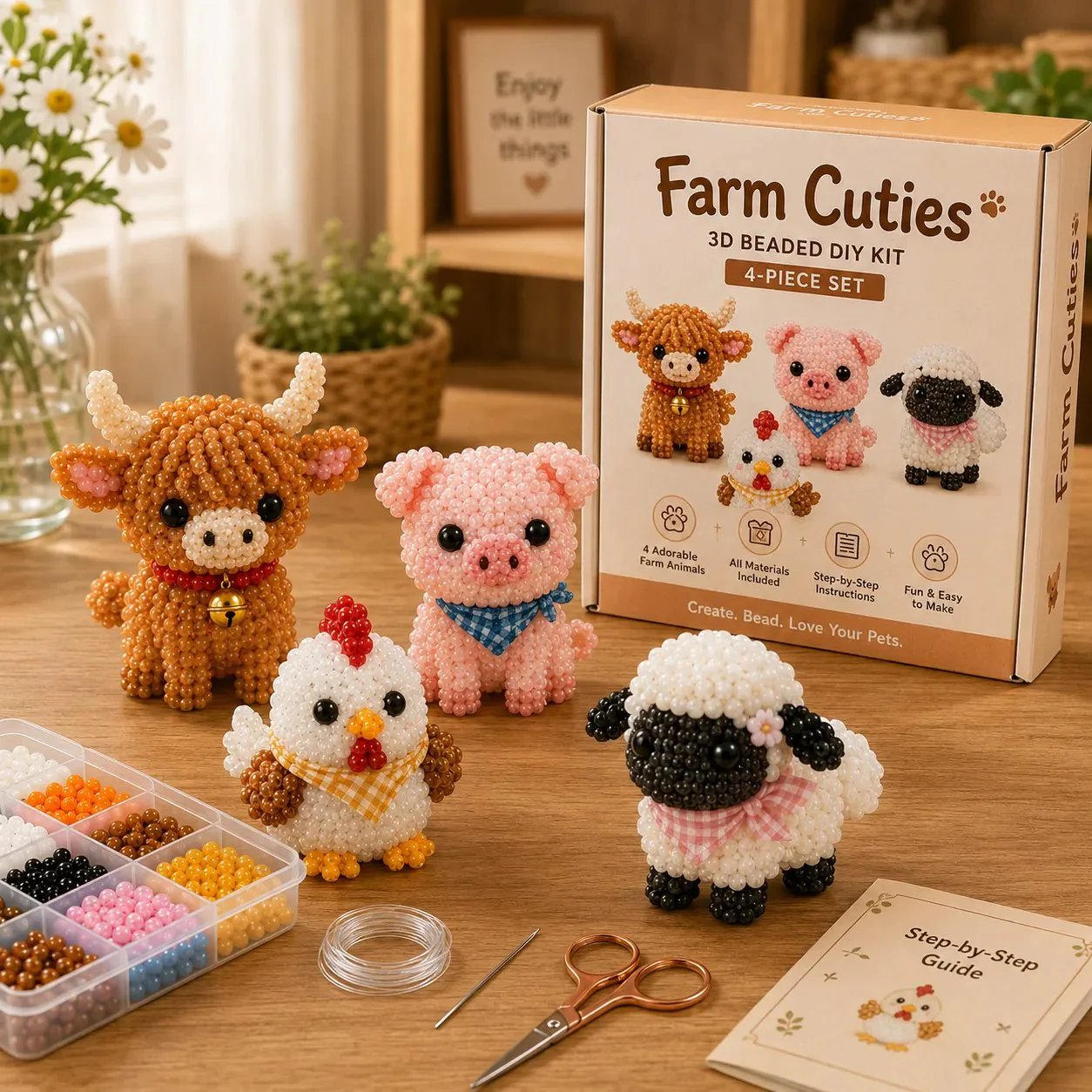 ✨Hot Selling! DIY Mini 3D Animal Beading Set