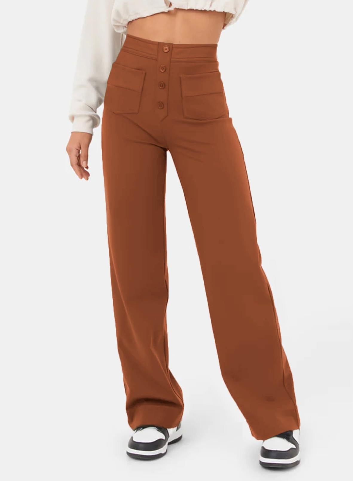 💥🔥Hottest products this month - High-waisted Elastic Casual Trousers - naotstore