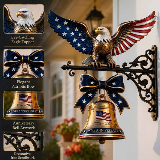 🔔🦅Spirit of Liberty Eagle Bell | 1776–2026 America Semiquincentennial Decor