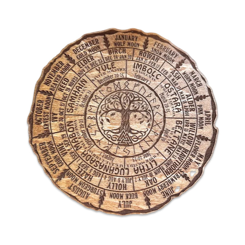 🤣Last day! 💥Special sale - Wheel Of The Year Wood Sign - naotstore