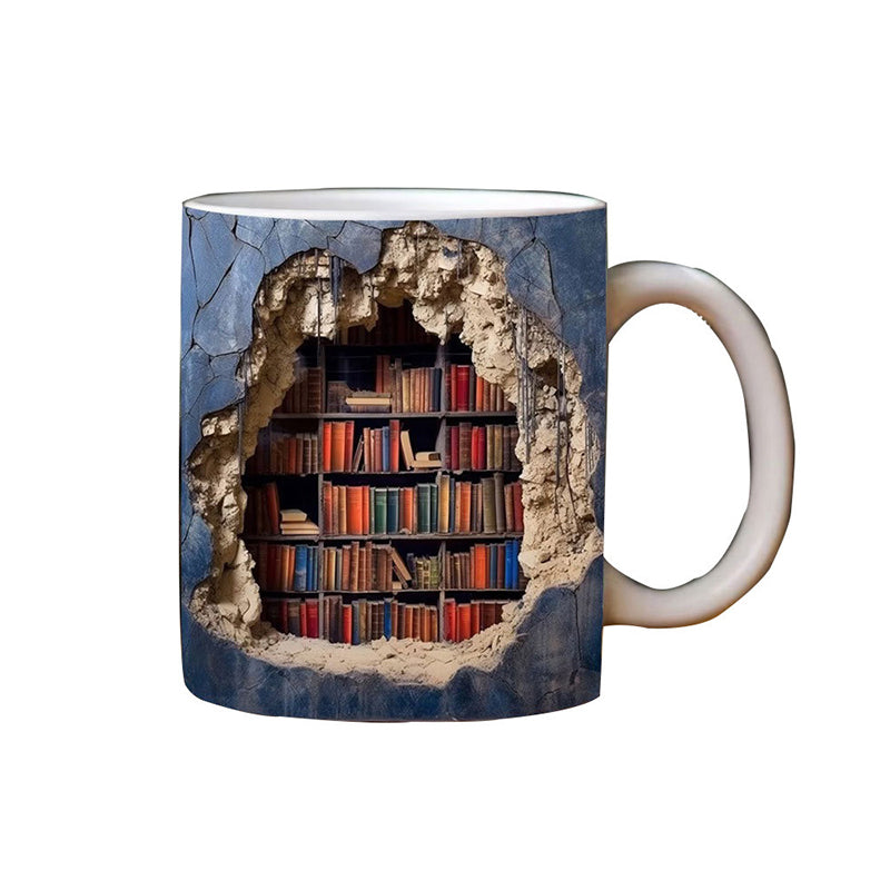 🤣Last day! 💥Special sale - 3D Bookshelf Mug - naotstore