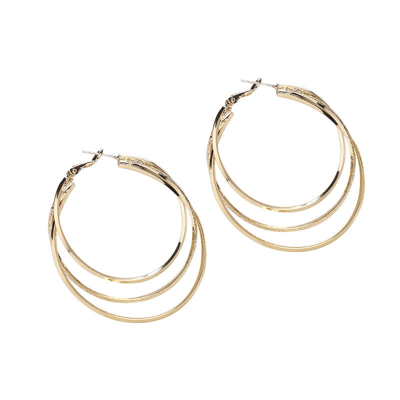 🔥Last day! 💥Special sale - Triple Ring Hoop Earrings - naotstore