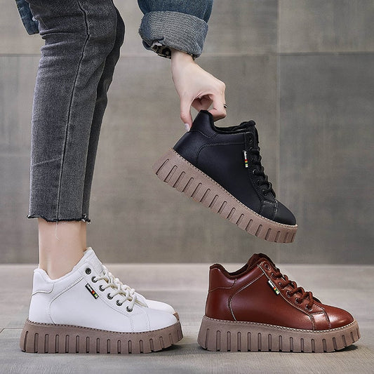 Naotstore - Thick Sole Low-cut Boots