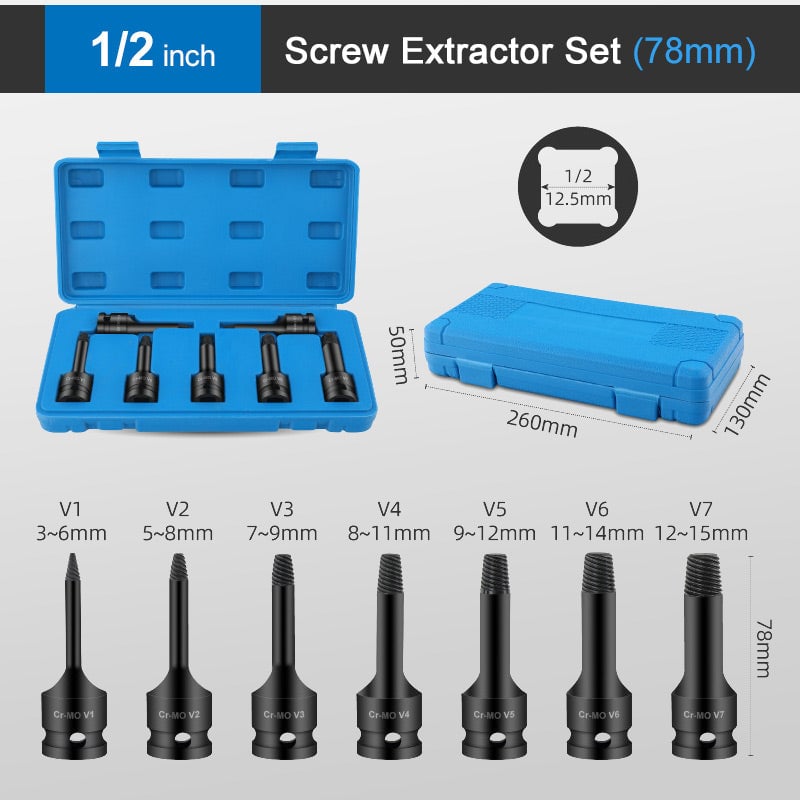 🔥Last day! 💥Special sale - Damaged Screw Extractor Set