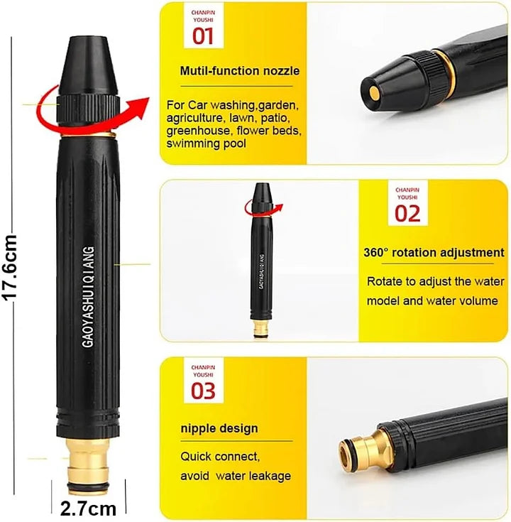 💥Hot Sale 45% Off💥Portable High Pressure Car Washer Pump with Spray Nozzles