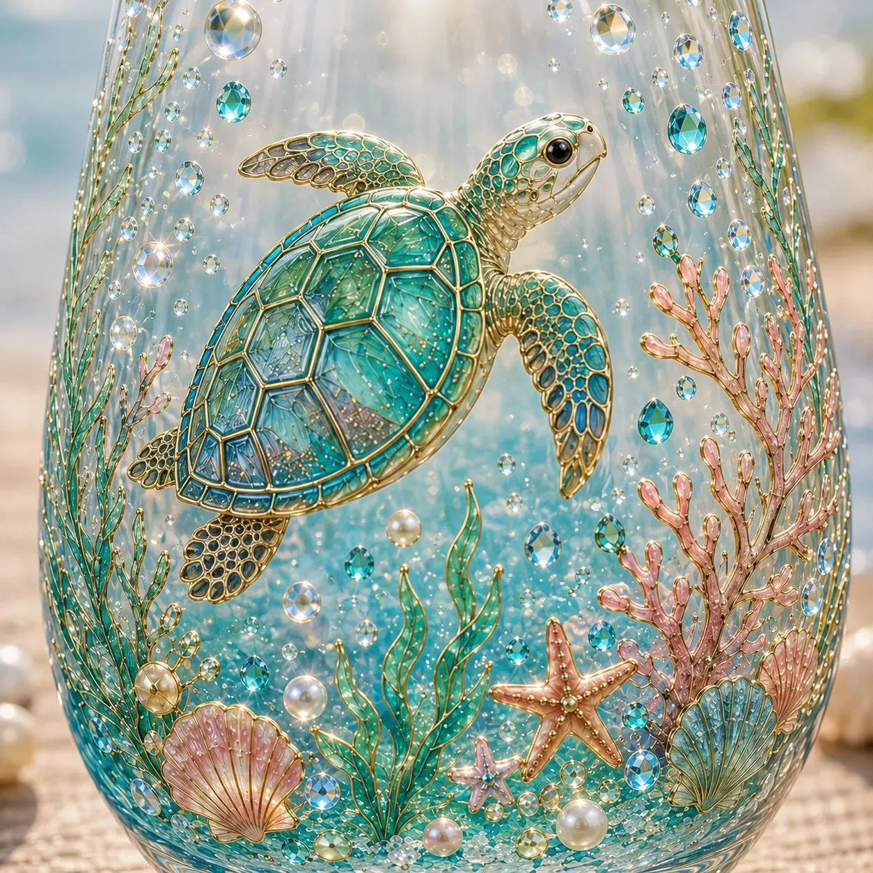 ☀️🌻Limited Edition Sunshine Garden Floral Glass