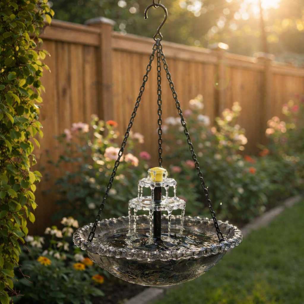 🕊️Bring Birds To Your Garden｜Hanging Solar Water Fountain Bird Bath