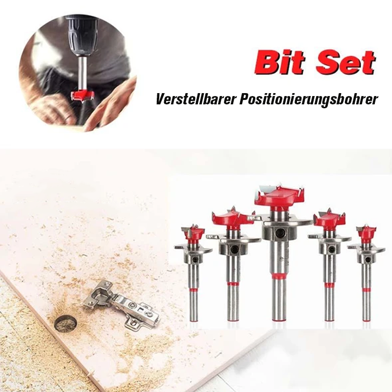 🔥Last day! 💥Special sale - WOODWORKING POSITIONING DRILL SET