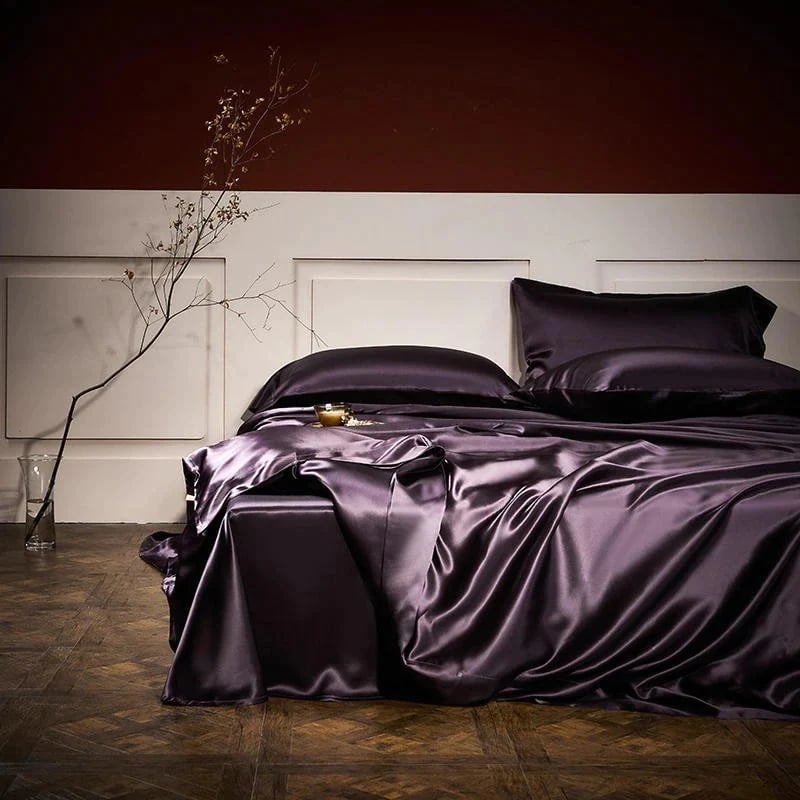 Luxury 25 momme pure mulberry silk four-piece bedding set