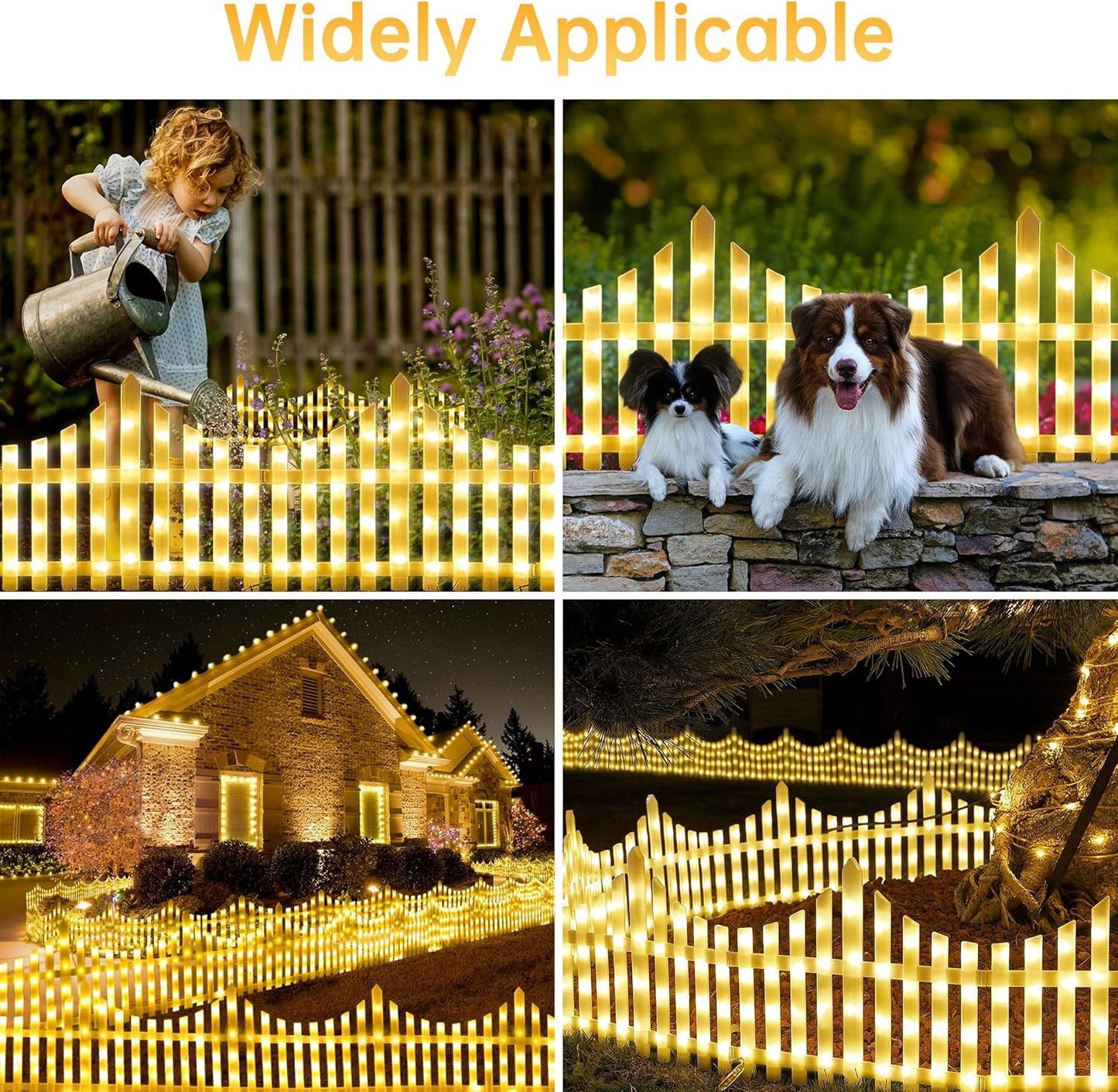 🎁💐Last Day!-55% OFF🔥Wave solar LED lighting garden fence - naotstore