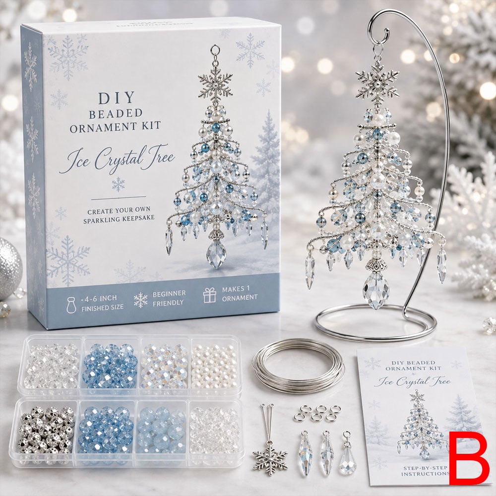 ✨🌲DIY Christmas Tree Beaded Ornament Kit｜Fun Holiday Craft