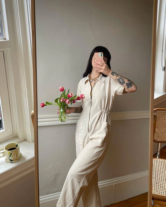 Naotstore - Cropped Utility Jumpsuit