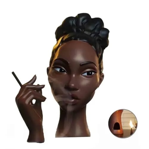 🔥Last day! 💥Special sale - Head Incense Burner Black Woman