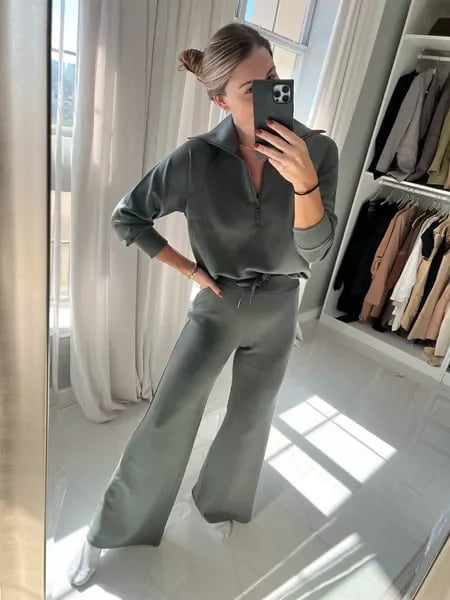 💕Hottest items this month - Long Sleeve Wide Leg Jumpsuit - naotstore