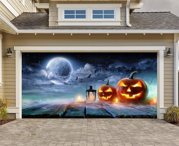 🔥Last day! 💥Special sale - Halloween Garage Door Decoration