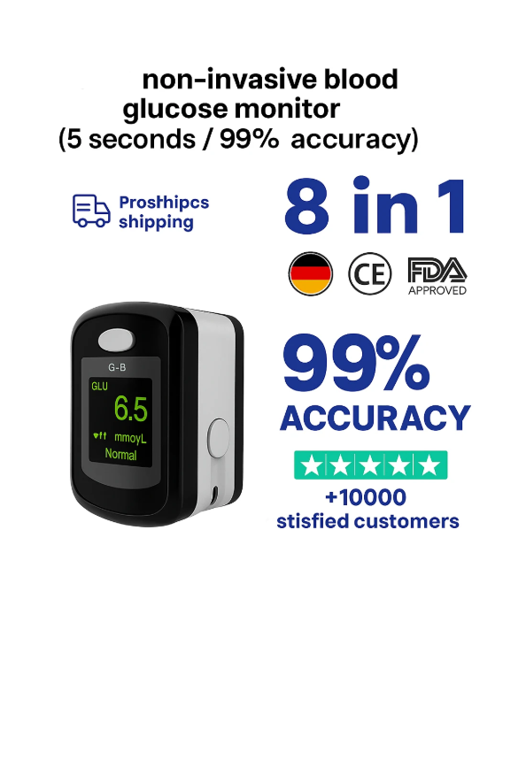 Non-Invasive Blood Glucose Monitor 99% High Accuracy