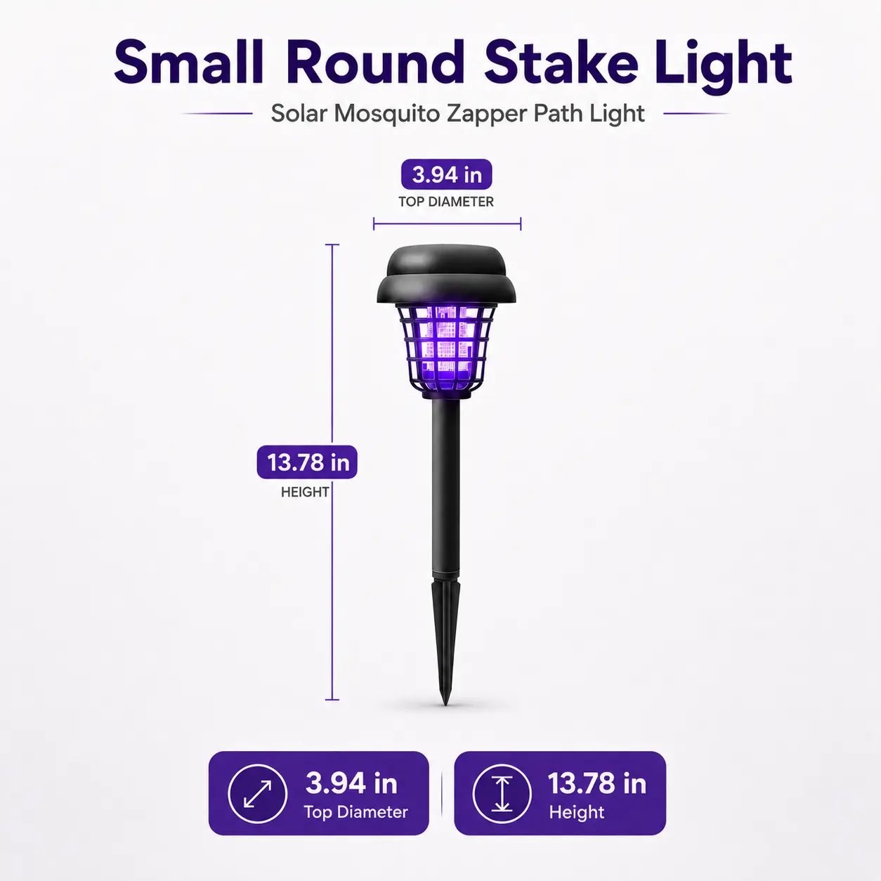 ☀️🦟Outdoor solar-powered UV mosquito killer lamp