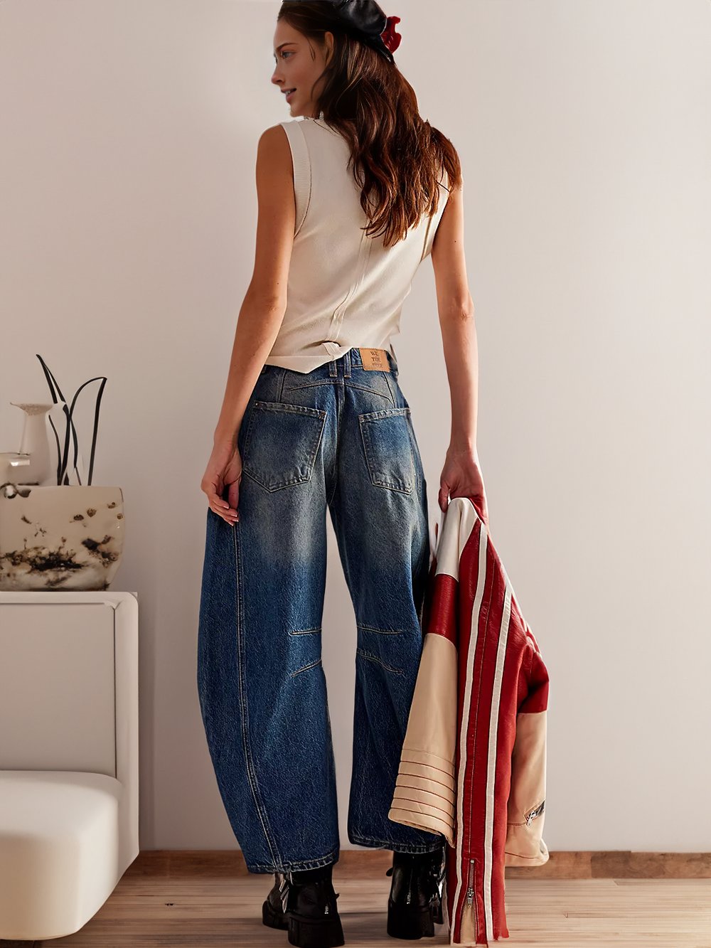 🔥Last day! 💥Special sale - Casual and trendy mid-rise tube jeans - naotstore