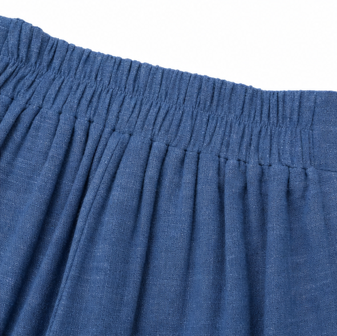 💙Summer Women's Lace-up Wide-Leg High-Waisted Pants